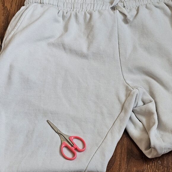U.S. Vintage Track Pants Joggers XL Beige Cotton Blend Pockets Elastic Waist - Picture 4 of 8